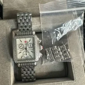 Michele | Accessories | Michele Deco Diamond Watch Style  display picture 1
